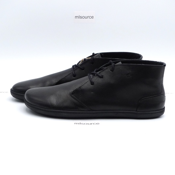 NEW Men's Vivobarefoot Gobi Lux Leather Barefoot Boots Obsidian - Picture 1 of 9